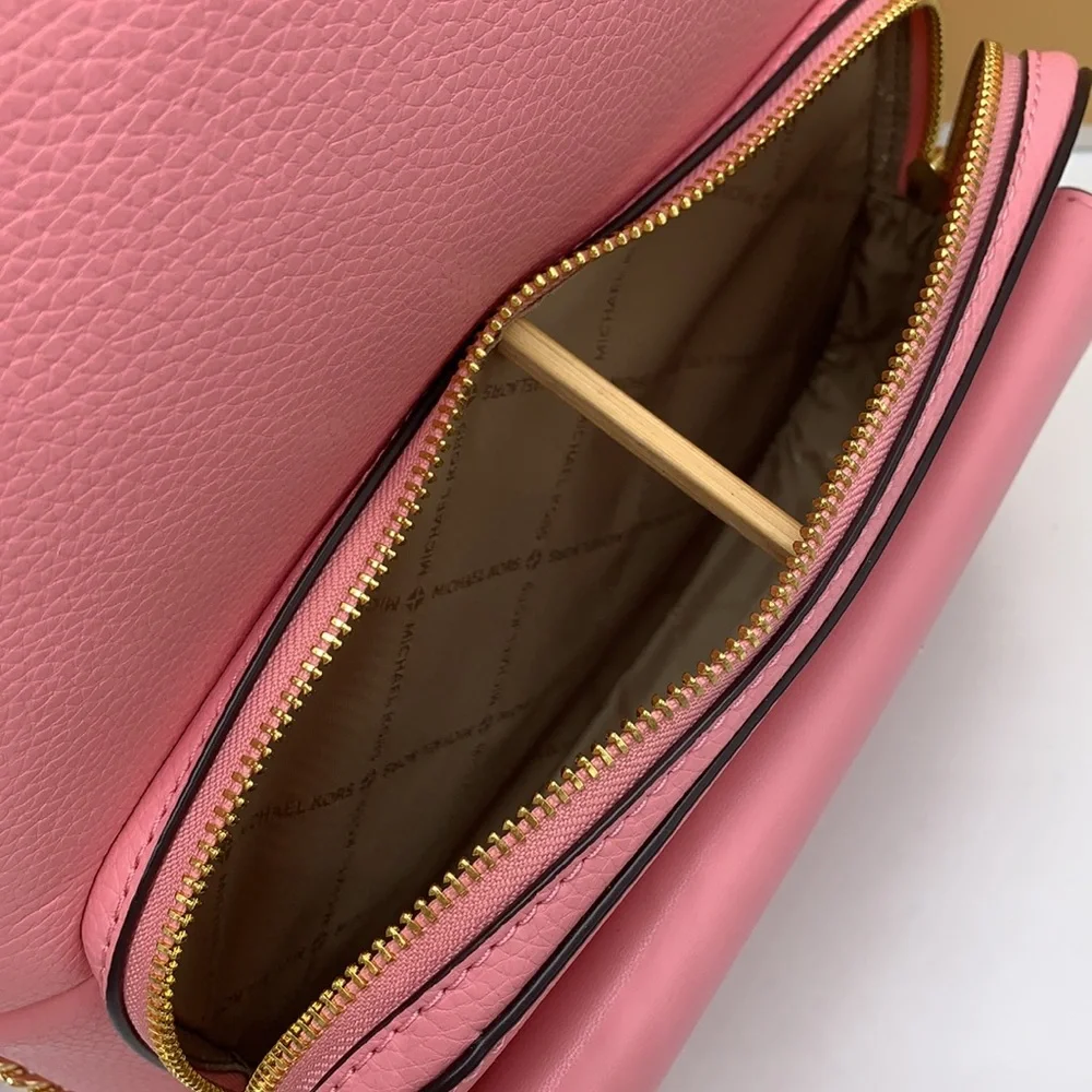 MICHAEL KORS Maisie Medium Pebbled Leather 2-in-1 Backpack CARNATION COL… - Picture 8 of 16